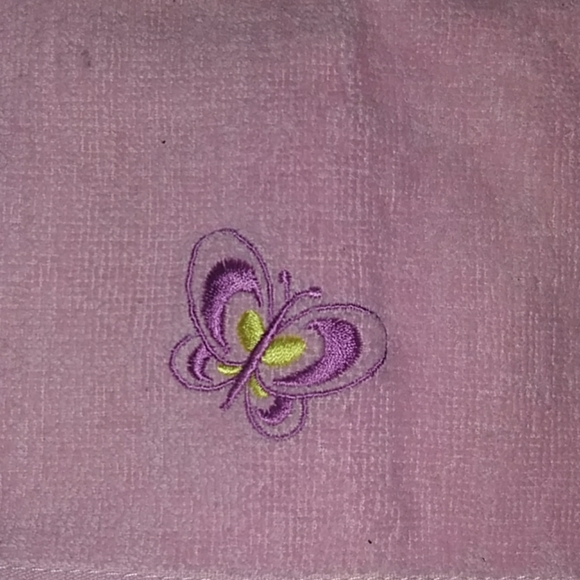 Vintage pink hang towel - Picture 2 of 3